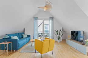 Design-Apartment - Küche - Balkon - Tiefgarage